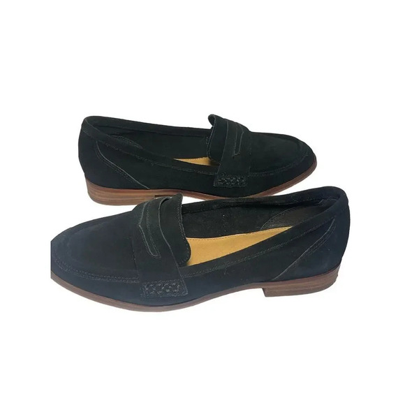 Gianni Bini Black Suede Leather Loafers Women's Size 6 - Picture 5 of 6